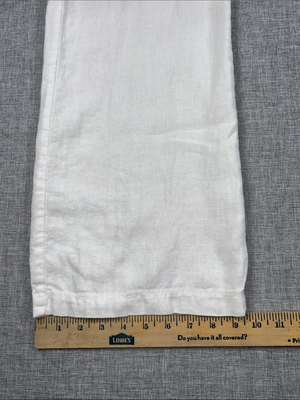 Guess Jeans Men’s 34x32 White Linen Cargo Pants Resort Beach Drawstring